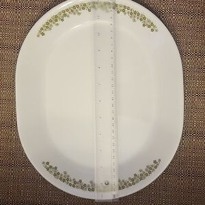 Corelle Spring Blossom Green Serving Platter